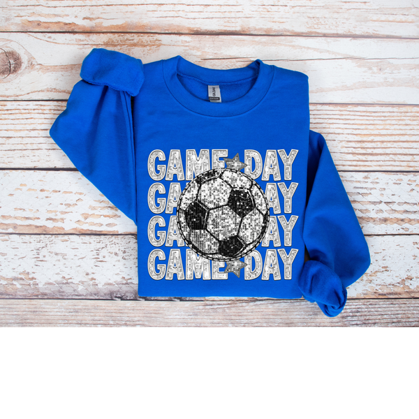 FAUX SEQUIN GAME DAY SOCCER