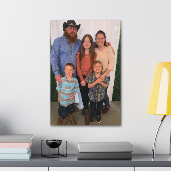 Custom Family Canvas Print, Wall Art, Home Decor, Family Portrait, Gift Idea for Holidays, Personalized Art for Family