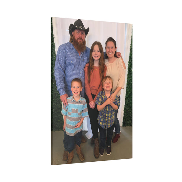 Custom Family Canvas Print, Wall Art, Home Decor, Family Portrait, Gift Idea for Holidays, Personalized Art for Family