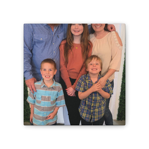 Custom Family Canvas Print, Wall Art, Home Decor, Family Portrait, Gift Idea for Holidays, Personalized Art for Family