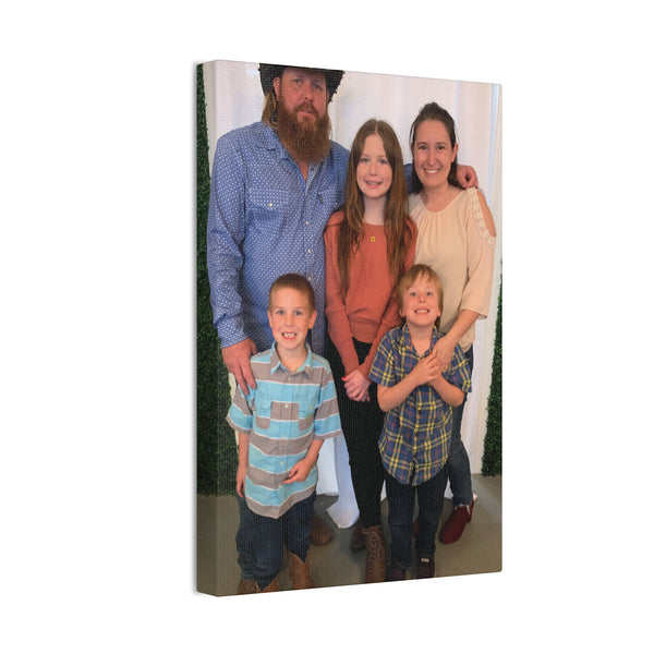 Custom Family Canvas Print, Wall Art, Home Decor, Family Portrait, Gift Idea for Holidays, Personalized Art for Family