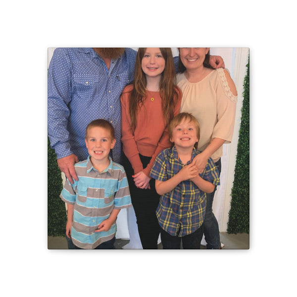 Custom Family Canvas Print, Wall Art, Home Decor, Family Portrait, Gift Idea for Holidays, Personalized Art for Family