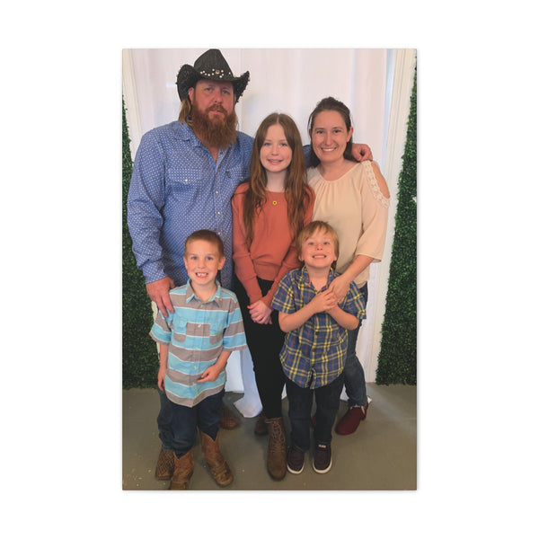 Custom Family Canvas Print, Wall Art, Home Decor, Family Portrait, Gift Idea for Holidays, Personalized Art for Family