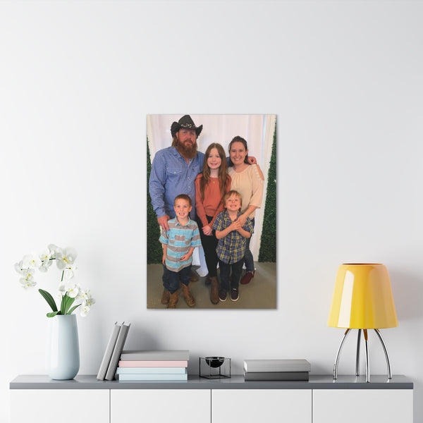 Custom Family Canvas Print, Wall Art, Home Decor, Family Portrait, Gift Idea for Holidays, Personalized Art for Family