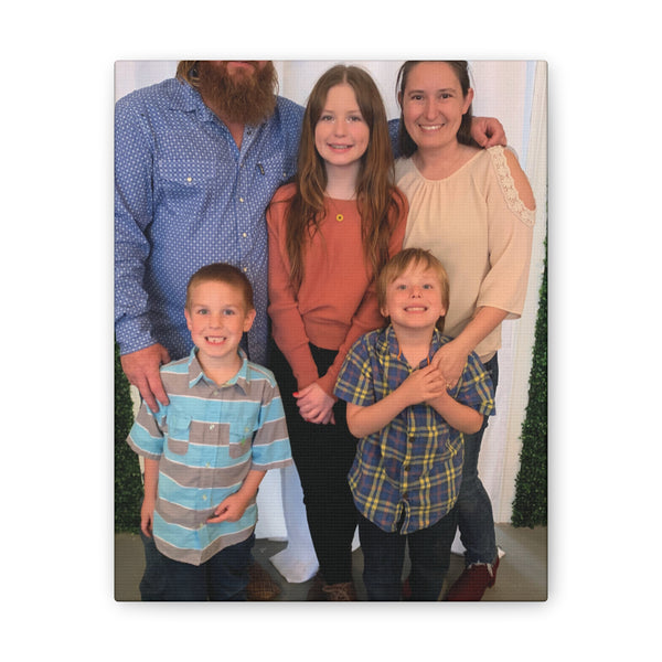 Custom Family Canvas Print, Wall Art, Home Decor, Family Portrait, Gift Idea for Holidays, Personalized Art for Family