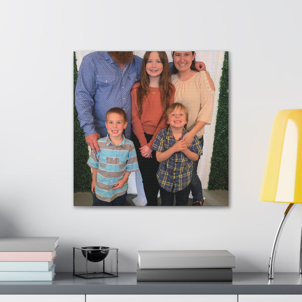 Custom Family Canvas Print, Wall Art, Home Decor, Family Portrait, Gift Idea for Holidays, Personalized Art for Family