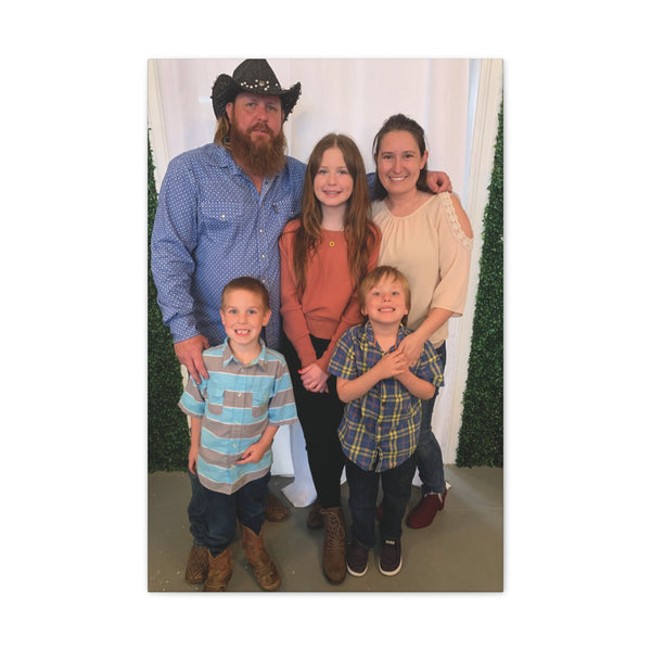 Custom Family Canvas Print, Wall Art, Home Decor, Family Portrait, Gift Idea for Holidays, Personalized Art for Family