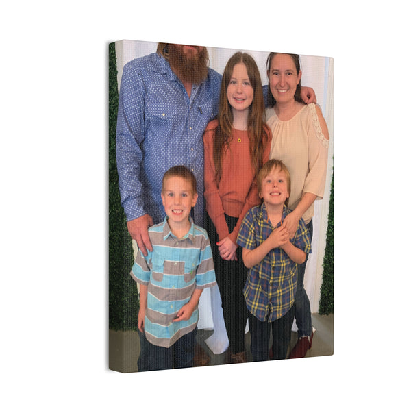 Custom Family Canvas Print, Wall Art, Home Decor, Family Portrait, Gift Idea for Holidays, Personalized Art for Family