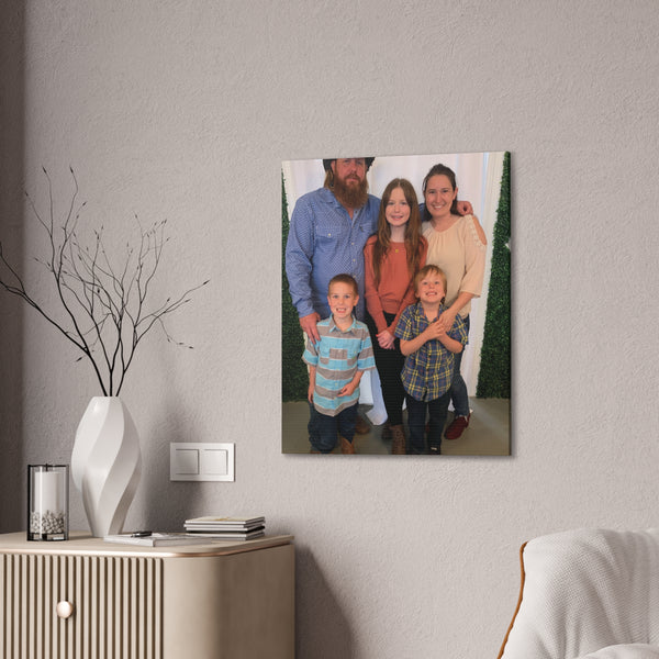 Custom Family Canvas Print, Wall Art, Home Decor, Family Portrait, Gift Idea for Holidays, Personalized Art for Family