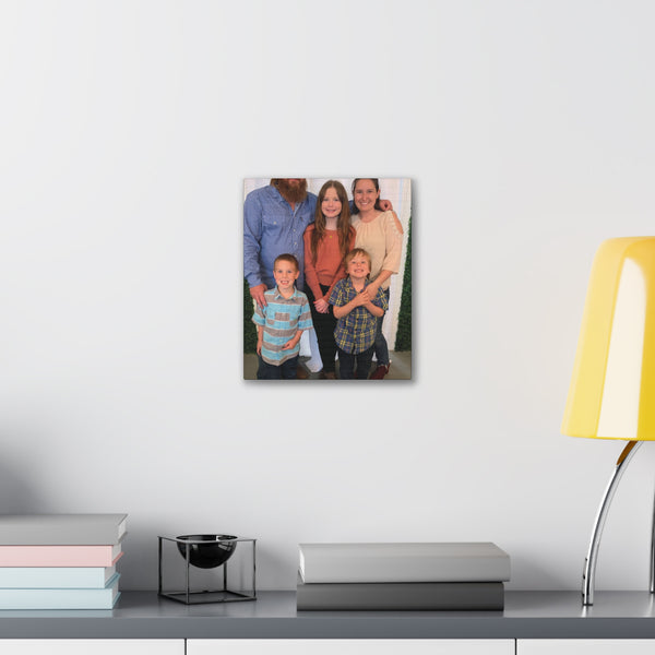 Custom Family Canvas Print, Wall Art, Home Decor, Family Portrait, Gift Idea for Holidays, Personalized Art for Family