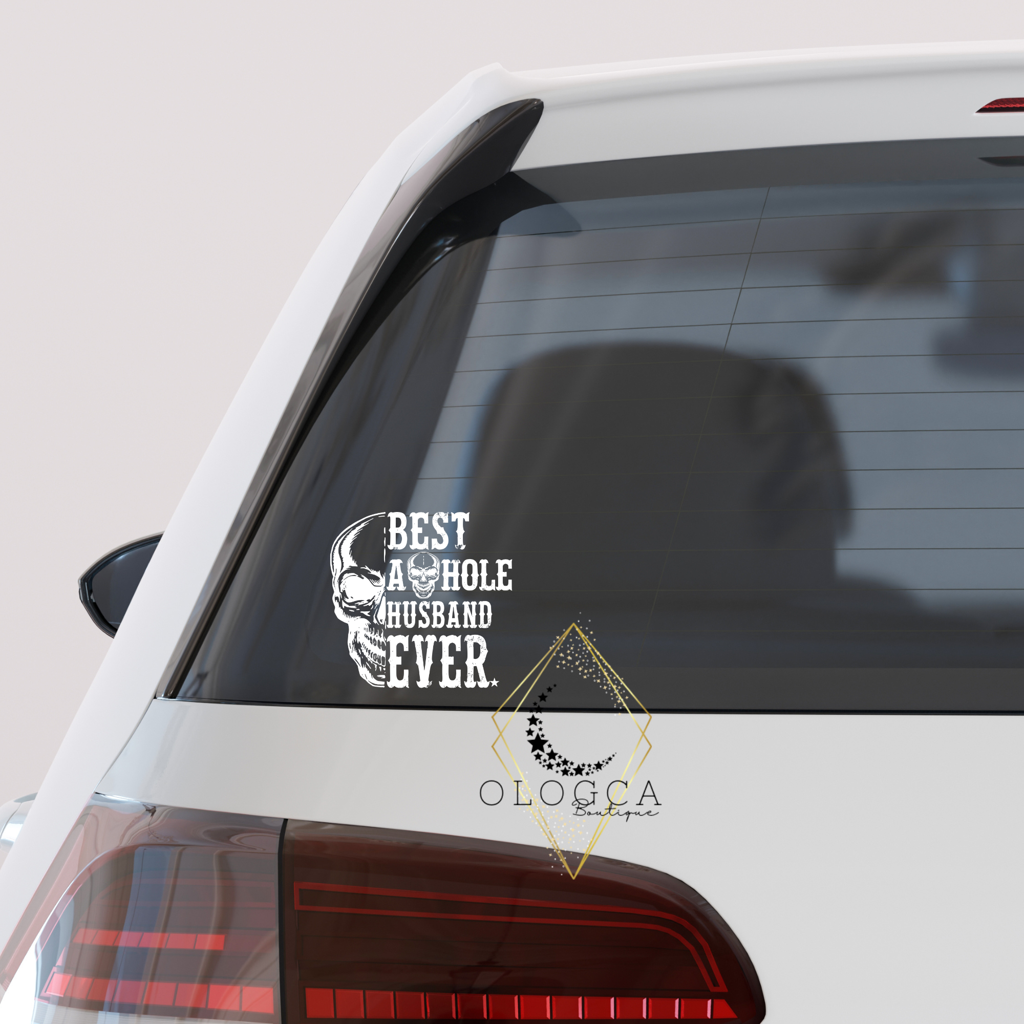 BEST ASSHOLE HUSBAND DECAL