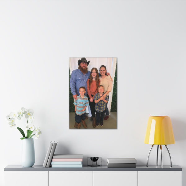 Custom Family Canvas Print, Wall Art, Home Decor, Family Portrait, Gift Idea for Holidays, Personalized Art for Family