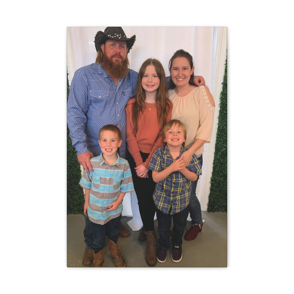 Custom Family Canvas Print, Wall Art, Home Decor, Family Portrait, Gift Idea for Holidays, Personalized Art for Family