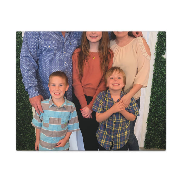Custom Family Canvas Print, Wall Art, Home Decor, Family Portrait, Gift Idea for Holidays, Personalized Art for Family