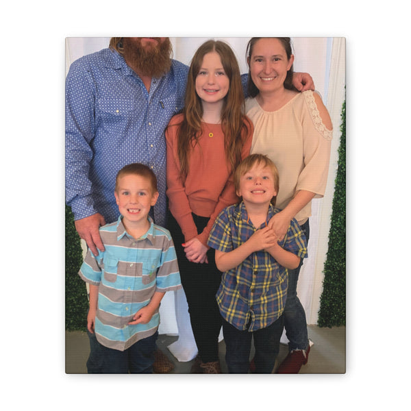 Custom Family Canvas Print, Wall Art, Home Decor, Family Portrait, Gift Idea for Holidays, Personalized Art for Family