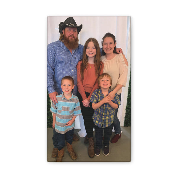 Custom Family Canvas Print, Wall Art, Home Decor, Family Portrait, Gift Idea for Holidays, Personalized Art for Family