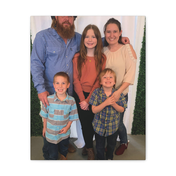 Custom Family Canvas Print, Wall Art, Home Decor, Family Portrait, Gift Idea for Holidays, Personalized Art for Family