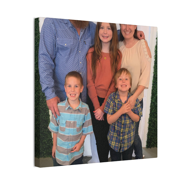 Custom Family Canvas Print, Wall Art, Home Decor, Family Portrait, Gift Idea for Holidays, Personalized Art for Family