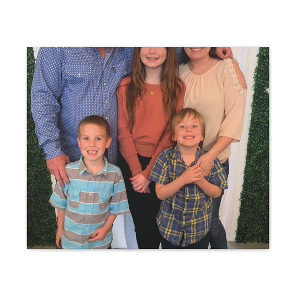 Custom Family Canvas Print, Wall Art, Home Decor, Family Portrait, Gift Idea for Holidays, Personalized Art for Family