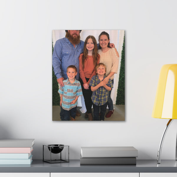 Custom Family Canvas Print, Wall Art, Home Decor, Family Portrait, Gift Idea for Holidays, Personalized Art for Family