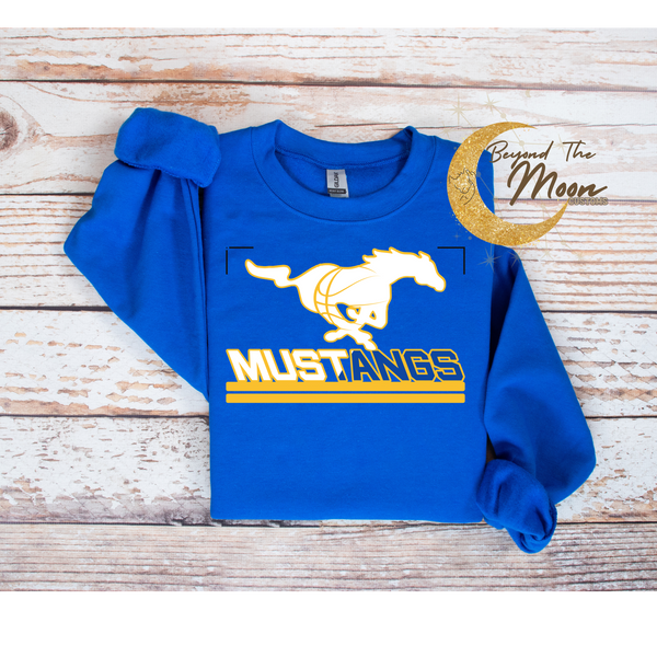 MUSTANGS TEAM MOORE 2ND GRADE BOYS - WHITE