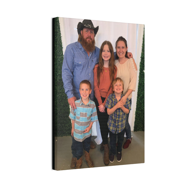 Custom Family Canvas Print, Wall Art, Home Decor, Family Portrait, Gift Idea for Holidays, Personalized Art for Family