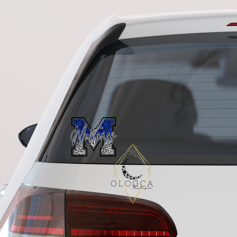 ROYAL LEOPARD MUSTANGS DECAL