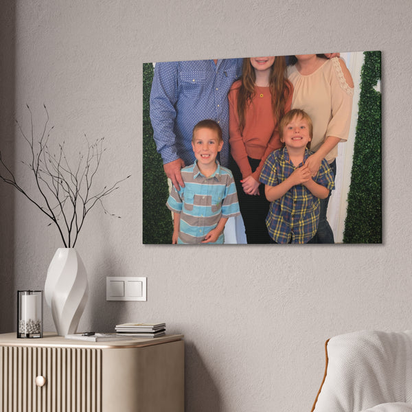 Custom Family Canvas Print, Wall Art, Home Decor, Family Portrait, Gift Idea for Holidays, Personalized Art for Family