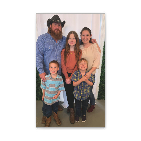Custom Family Canvas Print, Wall Art, Home Decor, Family Portrait, Gift Idea for Holidays, Personalized Art for Family