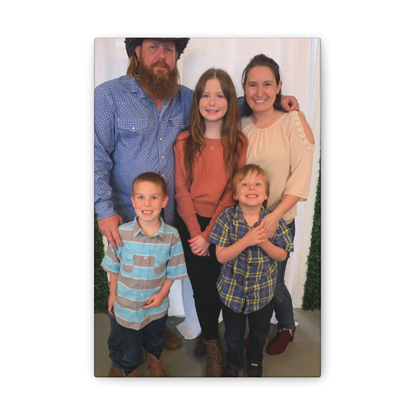 Custom Family Canvas Print, Wall Art, Home Decor, Family Portrait, Gift Idea for Holidays, Personalized Art for Family