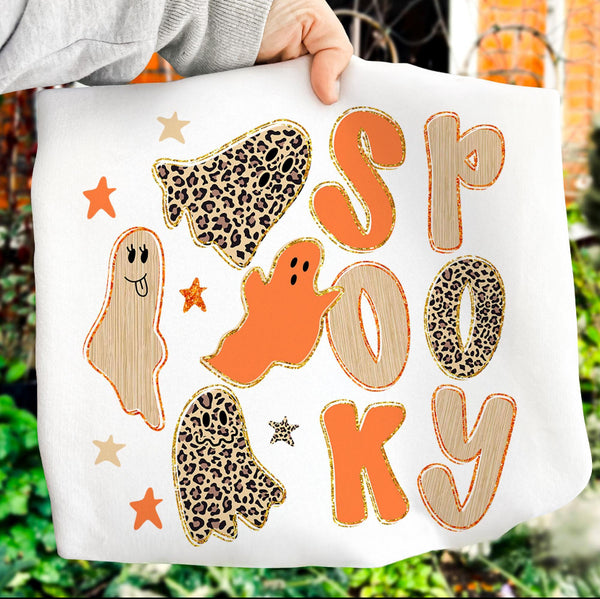 SPOOKY LEOPARD GHOSTS