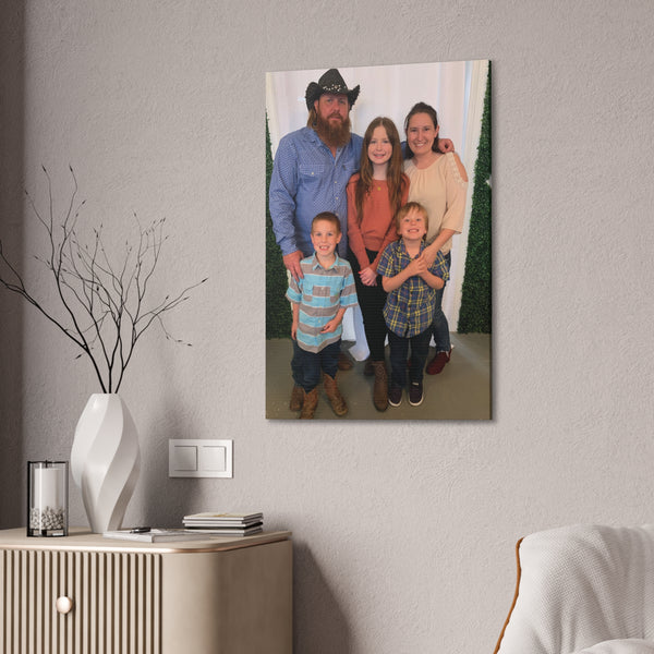 Custom Family Canvas Print, Wall Art, Home Decor, Family Portrait, Gift Idea for Holidays, Personalized Art for Family