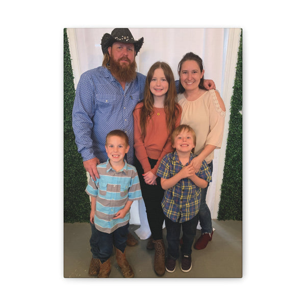 Custom Family Canvas Print, Wall Art, Home Decor, Family Portrait, Gift Idea for Holidays, Personalized Art for Family