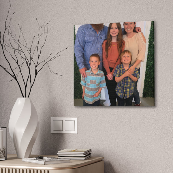 Custom Family Canvas Print, Wall Art, Home Decor, Family Portrait, Gift Idea for Holidays, Personalized Art for Family
