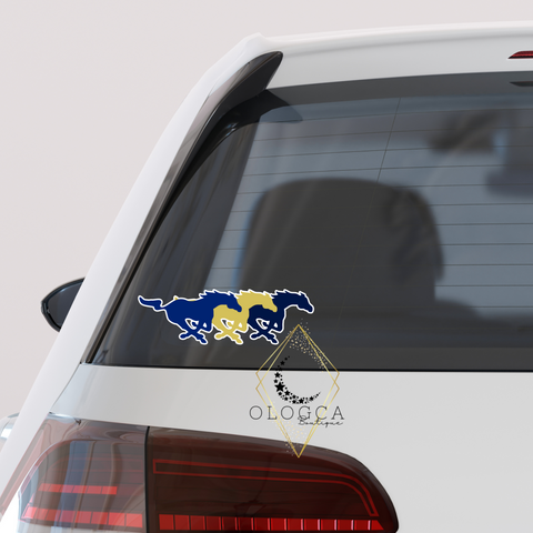 TRIPLE MUSTANGS DECAL