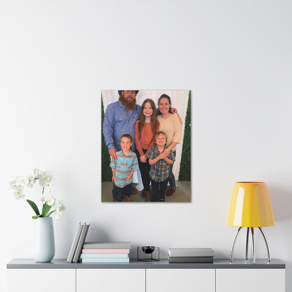 Custom Family Canvas Print, Wall Art, Home Decor, Family Portrait, Gift Idea for Holidays, Personalized Art for Family