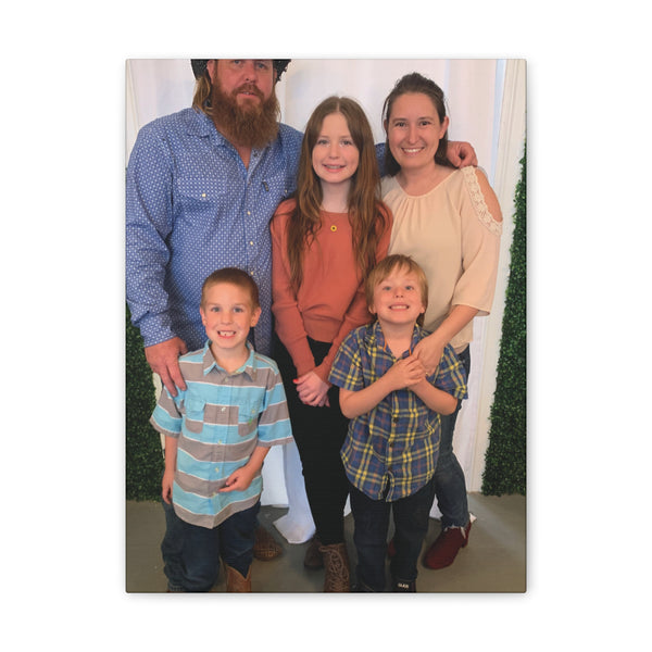 Custom Family Canvas Print, Wall Art, Home Decor, Family Portrait, Gift Idea for Holidays, Personalized Art for Family
