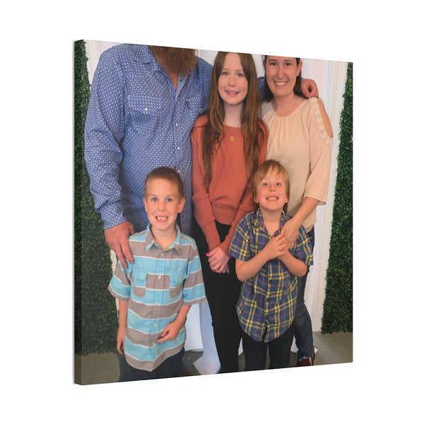 Custom Family Canvas Print, Wall Art, Home Decor, Family Portrait, Gift Idea for Holidays, Personalized Art for Family