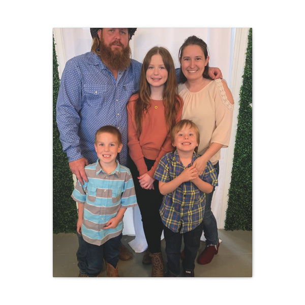 Custom Family Canvas Print, Wall Art, Home Decor, Family Portrait, Gift Idea for Holidays, Personalized Art for Family