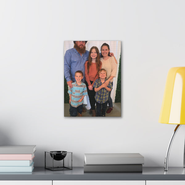 Custom Family Canvas Print, Wall Art, Home Decor, Family Portrait, Gift Idea for Holidays, Personalized Art for Family