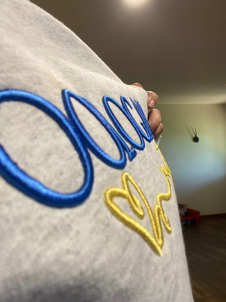 PUFF EMBROIDERED SWEATSHIRT