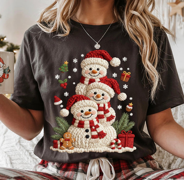 SNOWMEN - YARN EFFECT