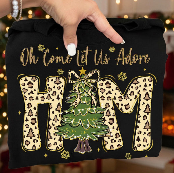 OH COME LET US ADORE HIM - LEOPARD