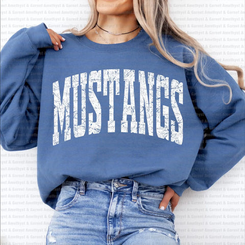 MUSTANGS DISTRESSED